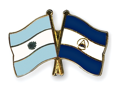 Fahnen Pins Argentinien Nicaragua