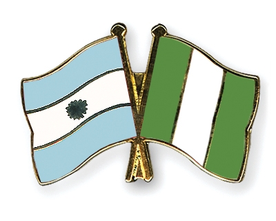 Fahnen Pins Argentinien Nigeria