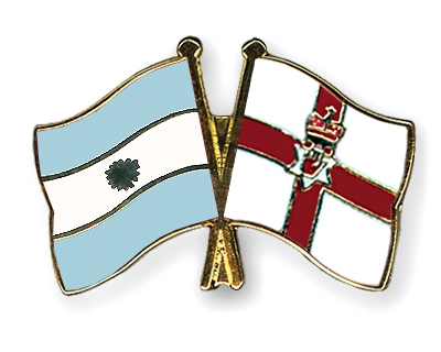 Fahnen Pins Argentinien Nordirland