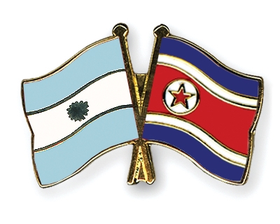 Fahnen Pins Argentinien Nordkorea