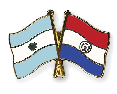 Fahnen Pins Argentinien Paraguay