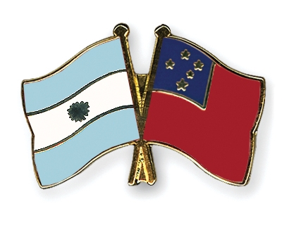 Fahnen Pins Argentinien Samoa