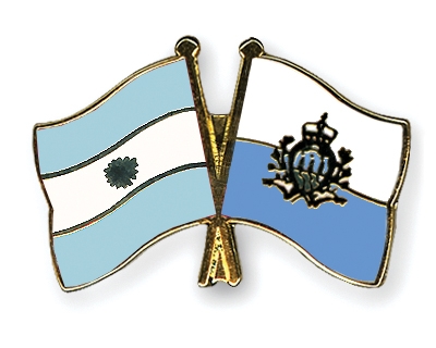 Fahnen Pins Argentinien San-Marino