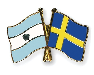 Fahnen Pins Argentinien Schweden