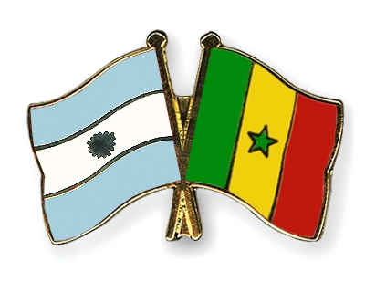 Fahnen Pins Argentinien Senegal