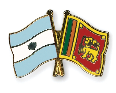 Fahnen Pins Argentinien Sri-Lanka