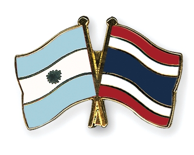 Fahnen Pins Argentinien Thailand