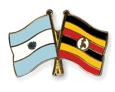 Fahnen Pins Argentinien Uganda