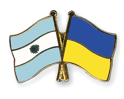 Fahnen Pins Argentinien Ukraine