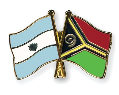 Fahnen Pins Argentinien Vanuatu