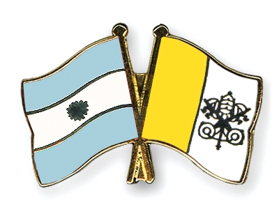 Fahnen Pins Argentinien Vatikanstadt