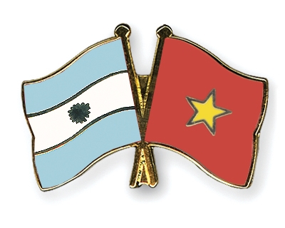 Fahnen Pins Argentinien Vietnam