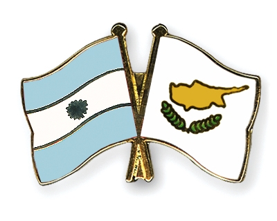 Fahnen Pins Argentinien Zypern