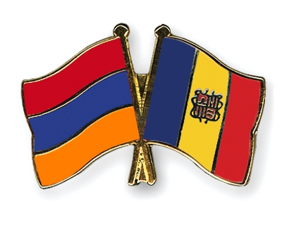 Fahnen Pins Armenien Andorra