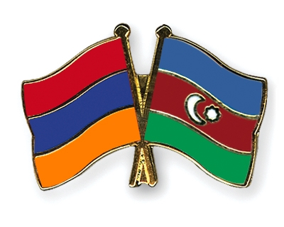 Fahnen Pins Armenien Aserbaidschan