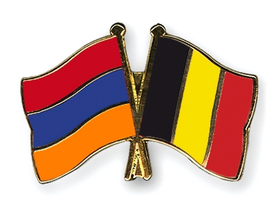 Fahnen Pins Armenien Belgien