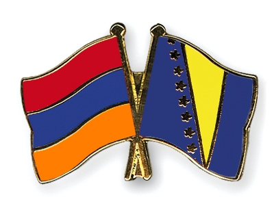 Fahnen Pins Armenien Bosnien-und-Herzegowina