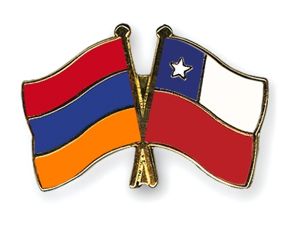 Fahnen Pins Armenien Chile