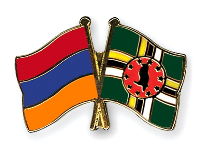 Fahnen Pins Armenien Dominica