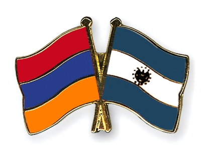 Fahnen Pins Armenien El-Salvador
