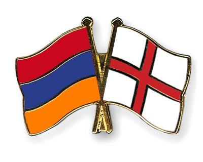 Fahnen Pins Armenien England