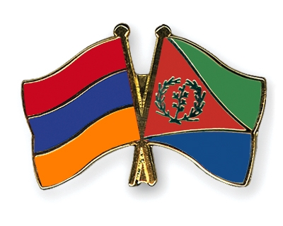 Fahnen Pins Armenien Eritrea