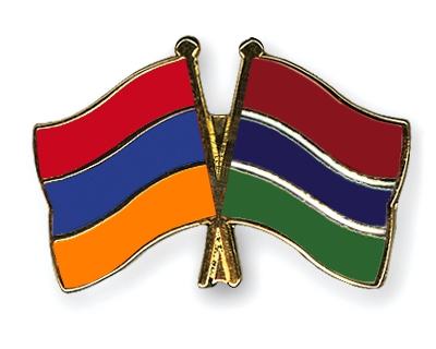 Fahnen Pins Armenien Gambia