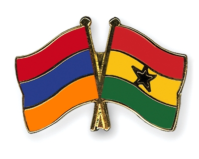 Fahnen Pins Armenien Ghana