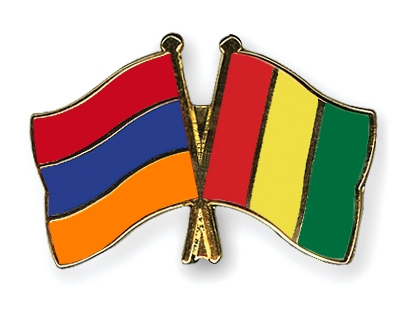 Fahnen Pins Armenien Guinea