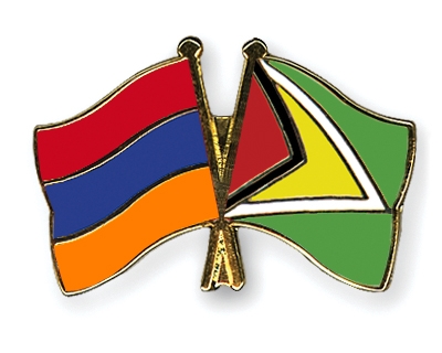 Fahnen Pins Armenien Guyana