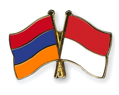 Fahnen Pins Armenien Indonesien