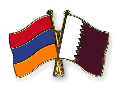 Fahnen Pins Armenien Katar