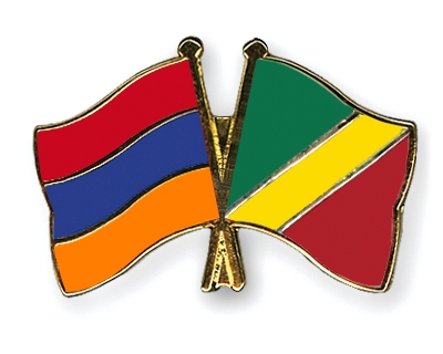 Fahnen Pins Armenien Kongo-Republik