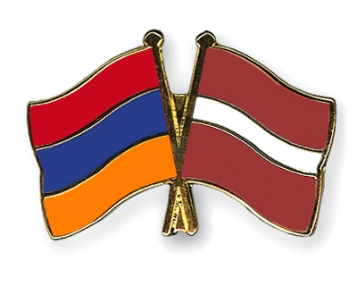 Fahnen Pins Armenien Lettland