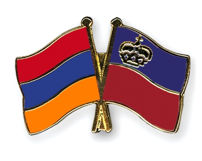 Fahnen Pins Armenien Liechtenstein