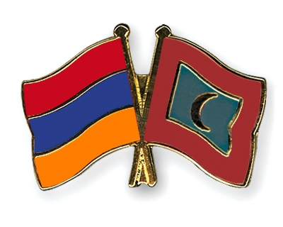 Fahnen Pins Armenien Malediven