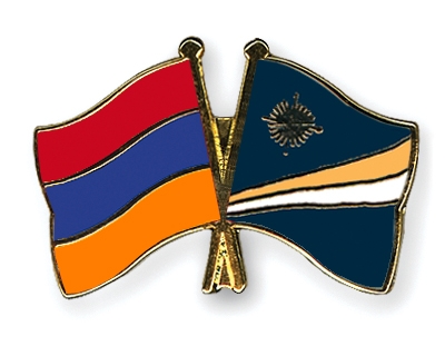 Fahnen Pins Armenien Marshallinseln