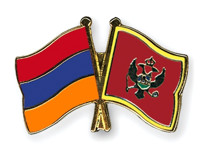 Fahnen Pins Armenien Montenegro