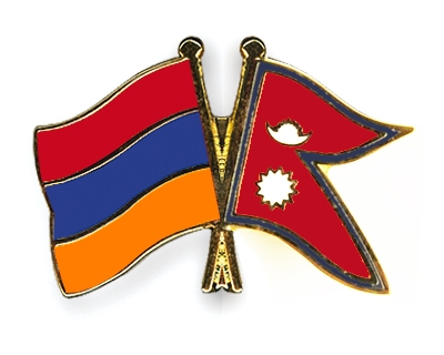 Fahnen Pins Armenien Nepal