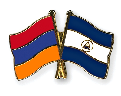 Fahnen Pins Armenien Nicaragua