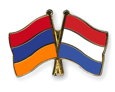 Fahnen Pins Armenien Niederlande