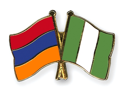 Fahnen Pins Armenien Nigeria