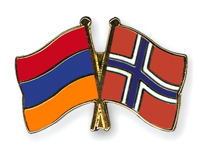Fahnen Pins Armenien Norwegen