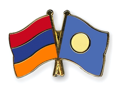 Fahnen Pins Armenien Palau