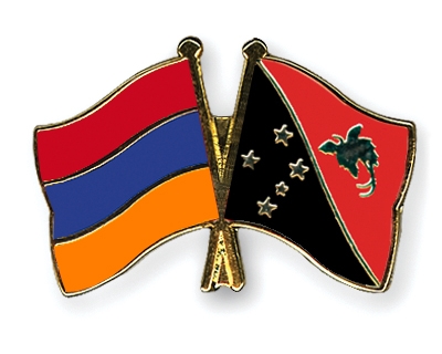 Fahnen Pins Armenien Papua-Neuguinea