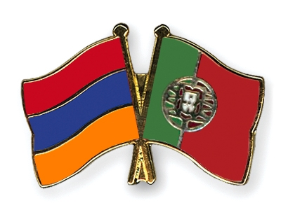 Fahnen Pins Armenien Portugal
