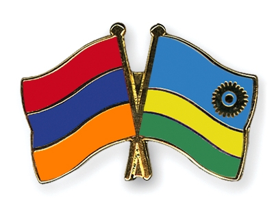 Fahnen Pins Armenien Ruanda
