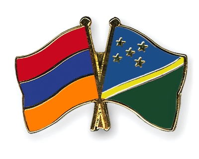 Fahnen Pins Armenien Salomonen