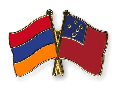 Fahnen Pins Armenien Samoa