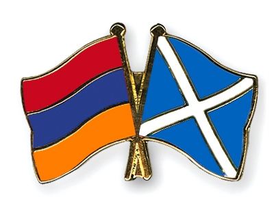 Fahnen Pins Armenien Schottland